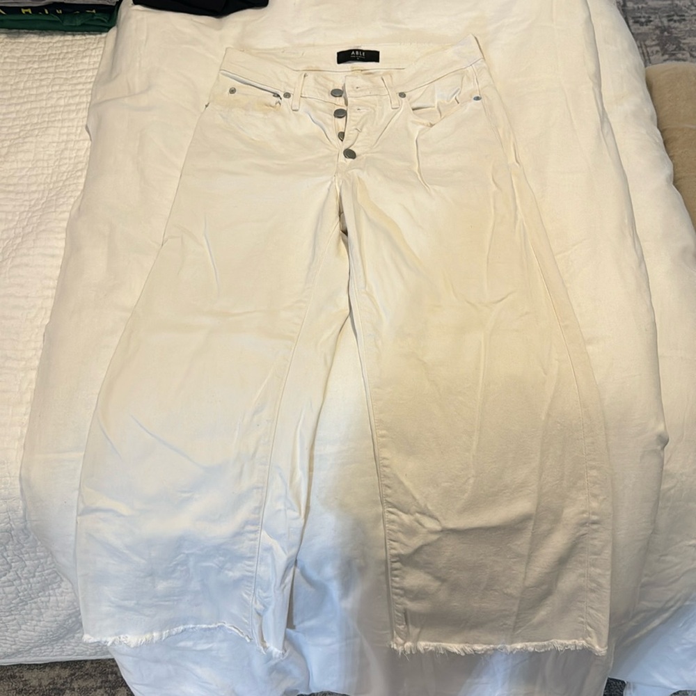 ABLE wide leg crop jeans